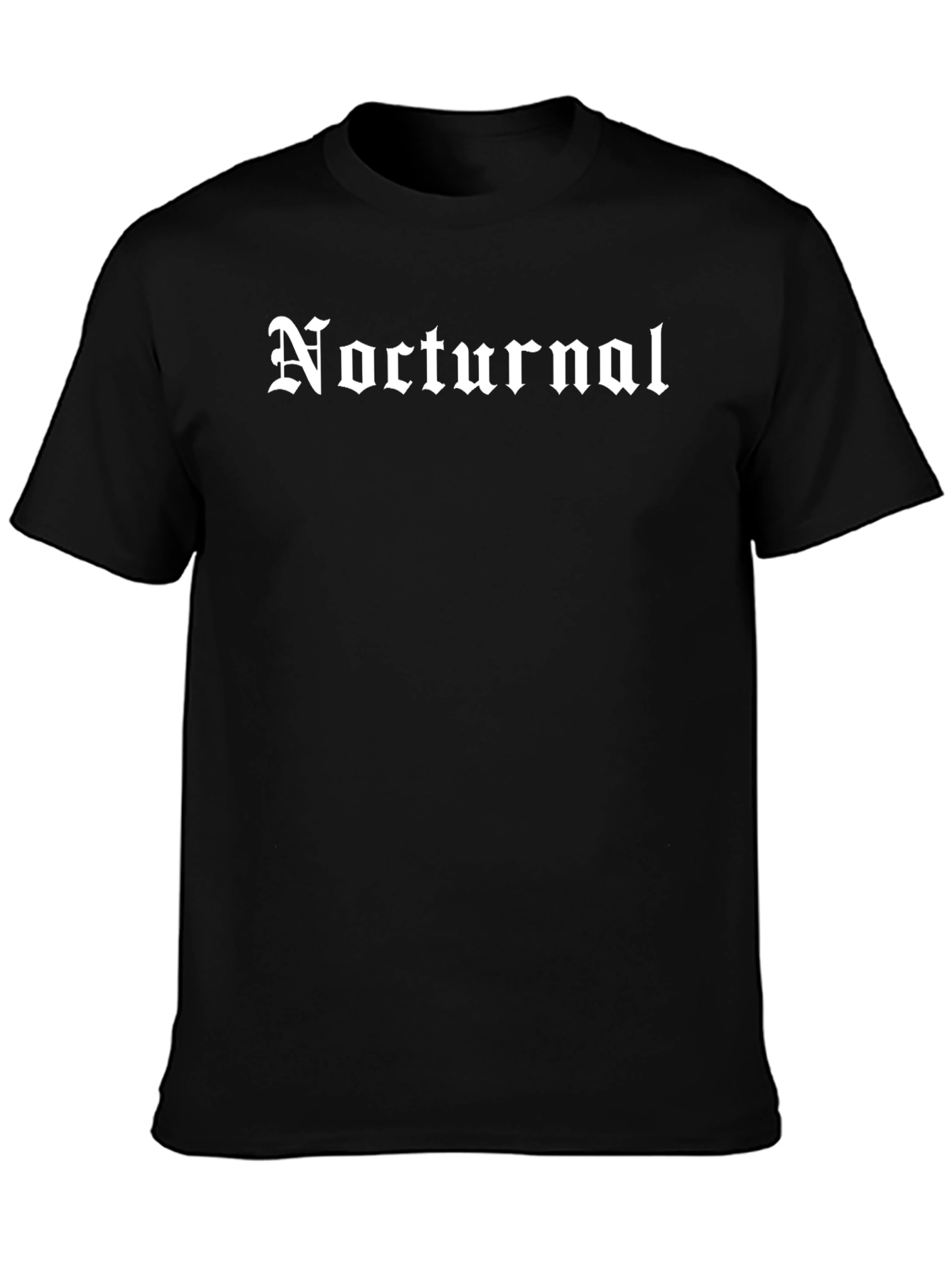 Nocturnal Graphic Tee - Black Gothic Style