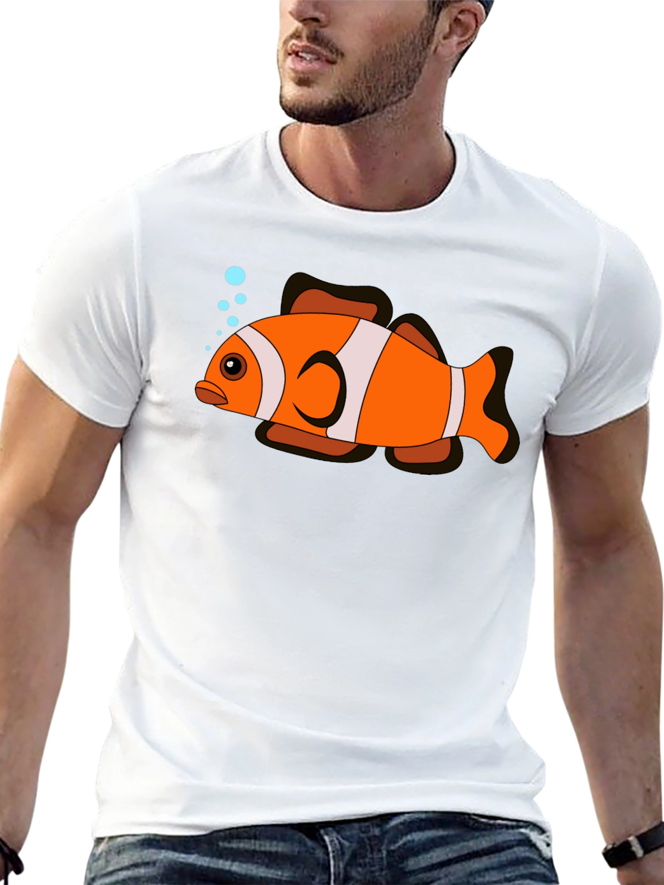 Clownfish Graphic Black T-Shirt