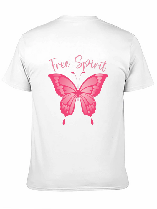 Free Spirit Butterfly Graphic T-Shirt