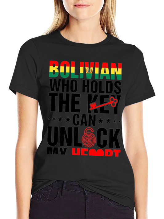 Bolivian Key to My Heart Graphic Tee