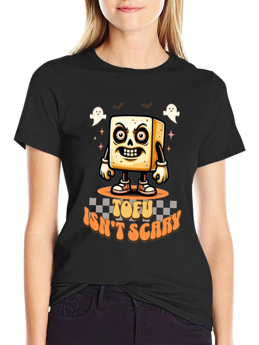 Tofu Isnt Scary T-Shirt - Halloween Vegan Tee
