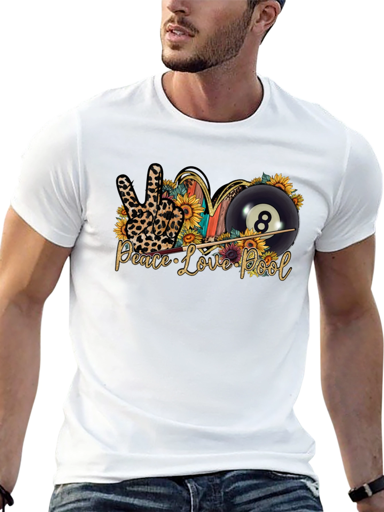 Peace Love Pool Graphic Tee
