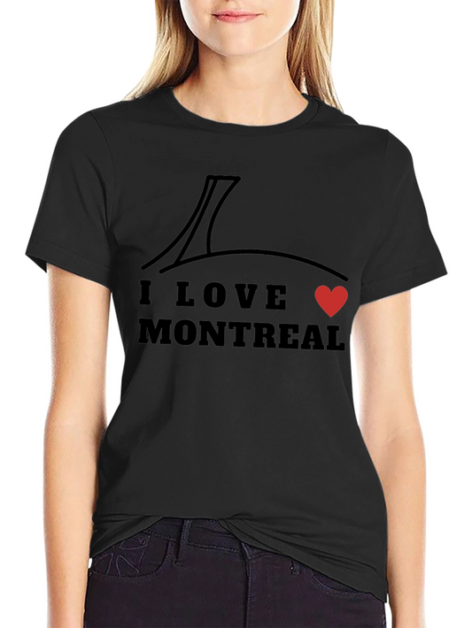 I Love Montreal Black Graphic Tee