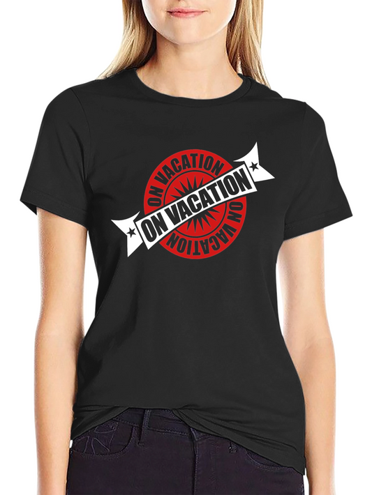 On Vacation Graphic Print T-Shirt