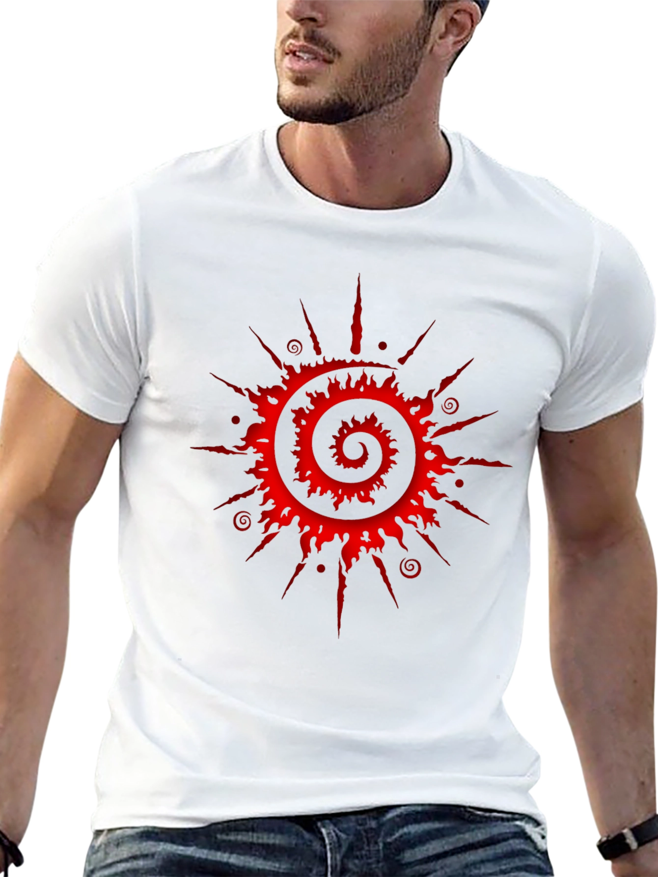 Spiral Sun Graphic Tee - Black
