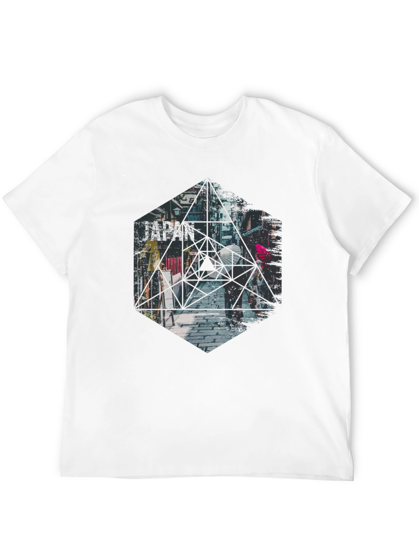 Geometric Japan T-Shirt - Urban Style