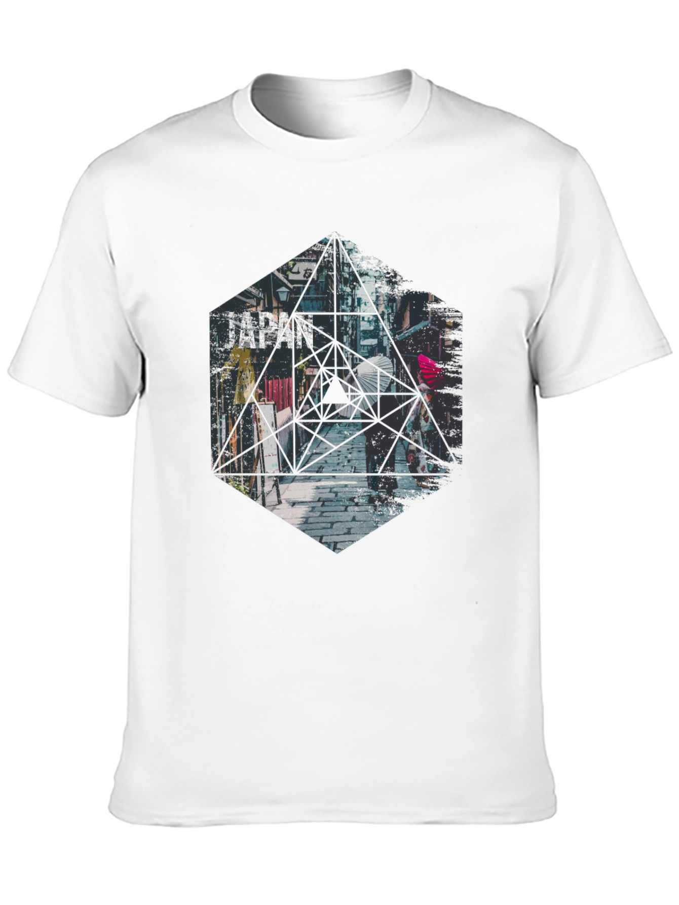 Geometric Japan T-Shirt - Urban Style