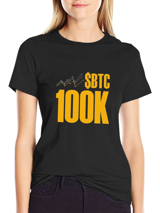 $BTC 100K Crypto T-Shirt - Bitcoin HODL!