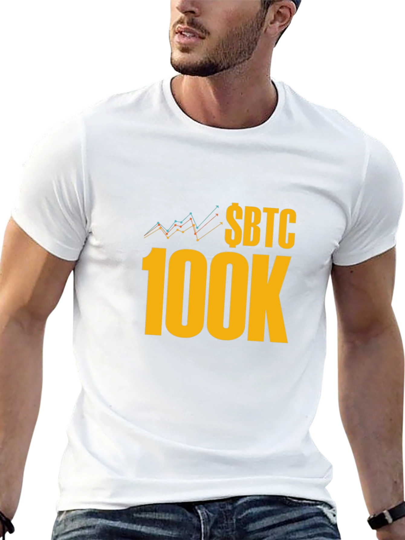 $BTC 100K Crypto T-Shirt - Bitcoin HODL!