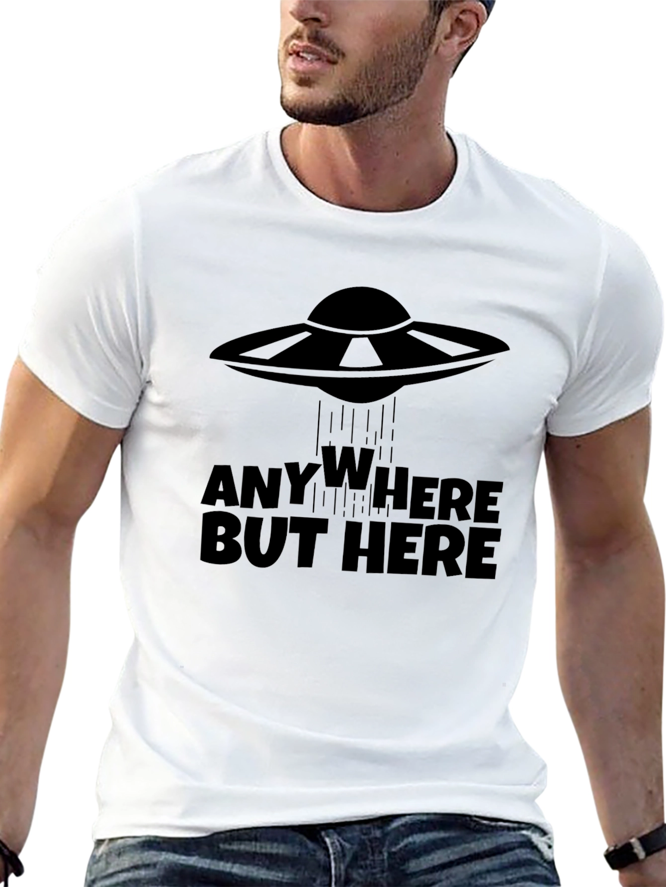 Anywhere But Here UFO Graphic Tee