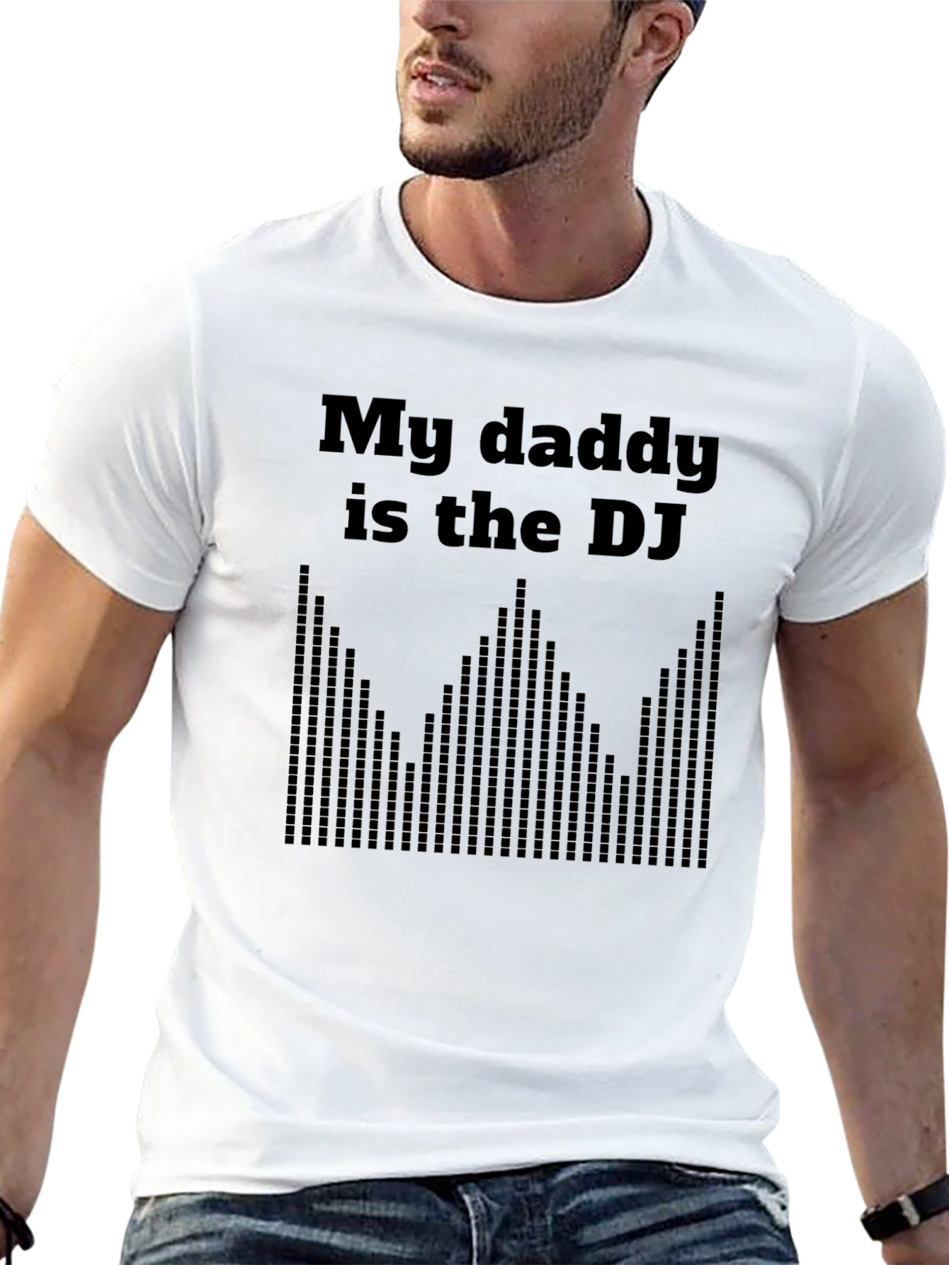 My Daddy is the DJ Mens Black T-Shirt