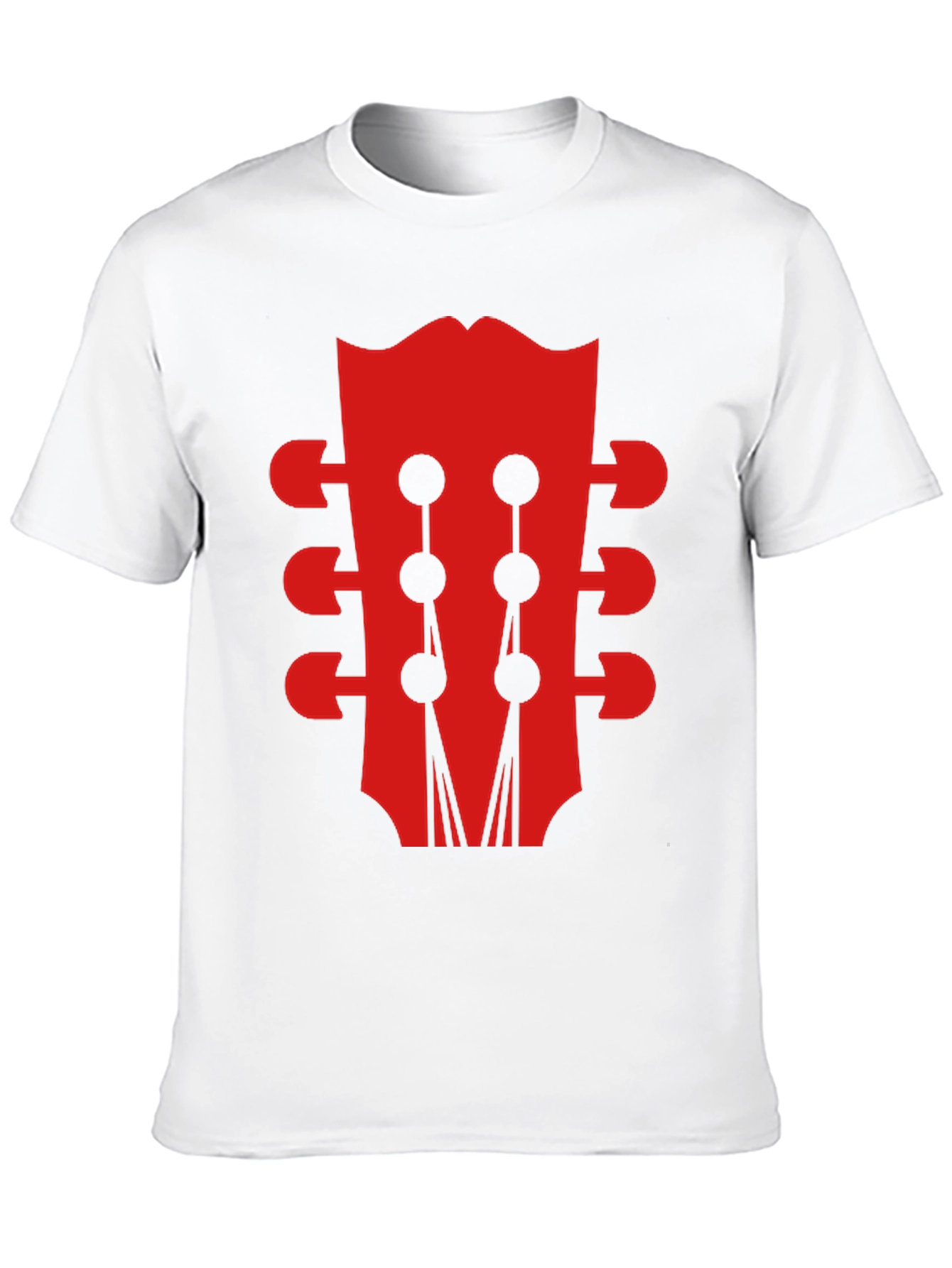 Guitar Head Black Graphic Tee