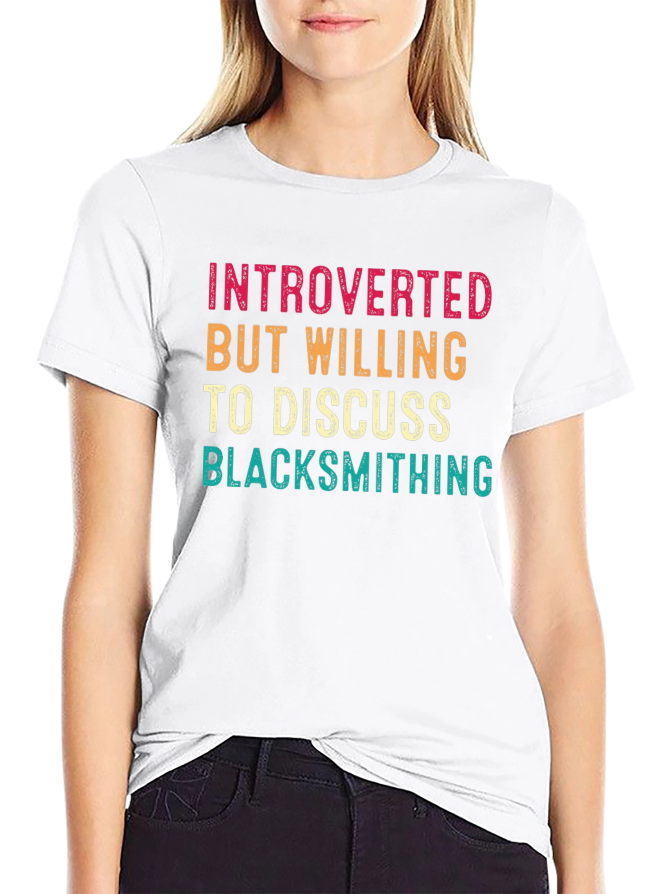 Introverted Blacksmithing Humor T-Shirt