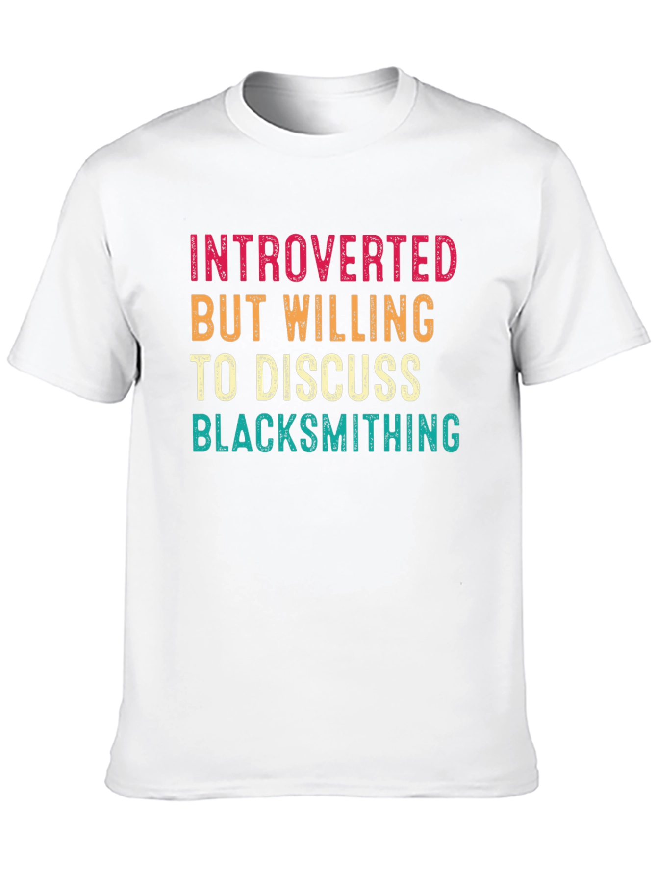 Introverted Blacksmithing Humor T-Shirt