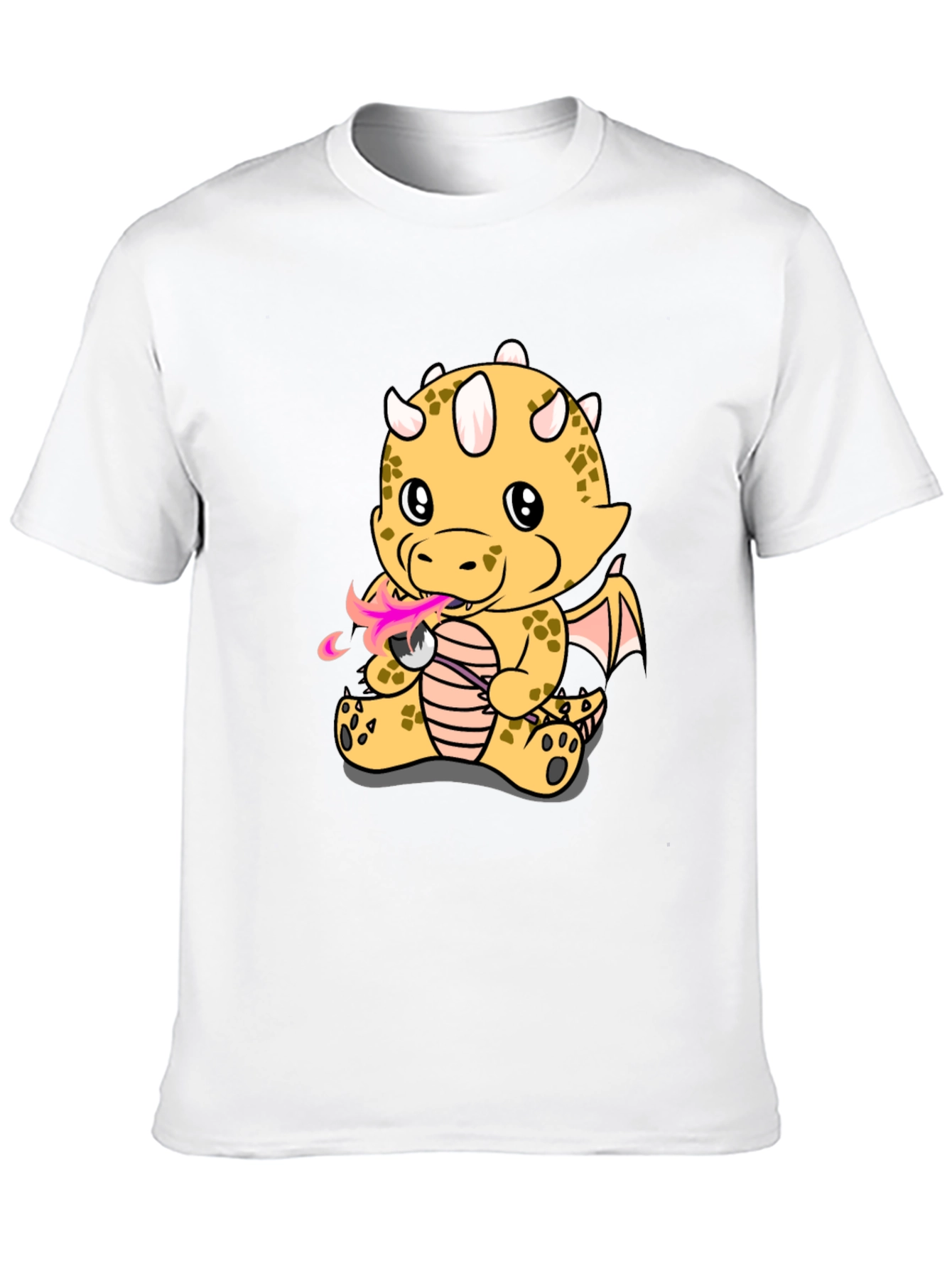 Dragon Fire T-Shirt - Black Cotton Tee