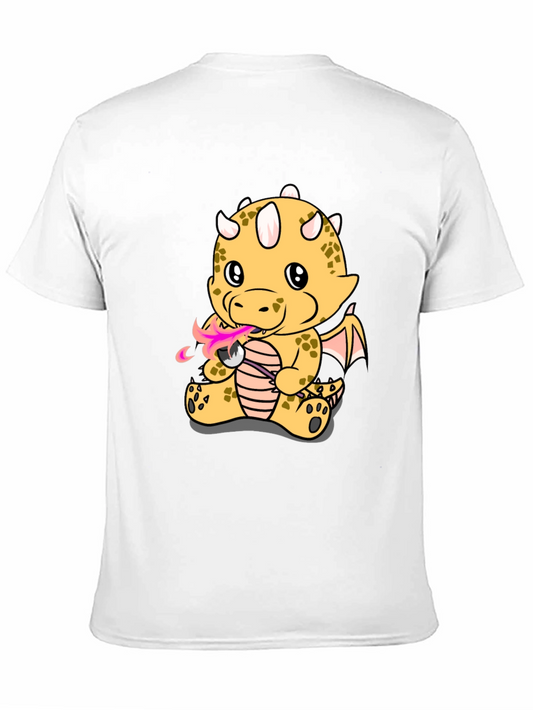 Dragon Fire T-Shirt - Black Cotton Tee