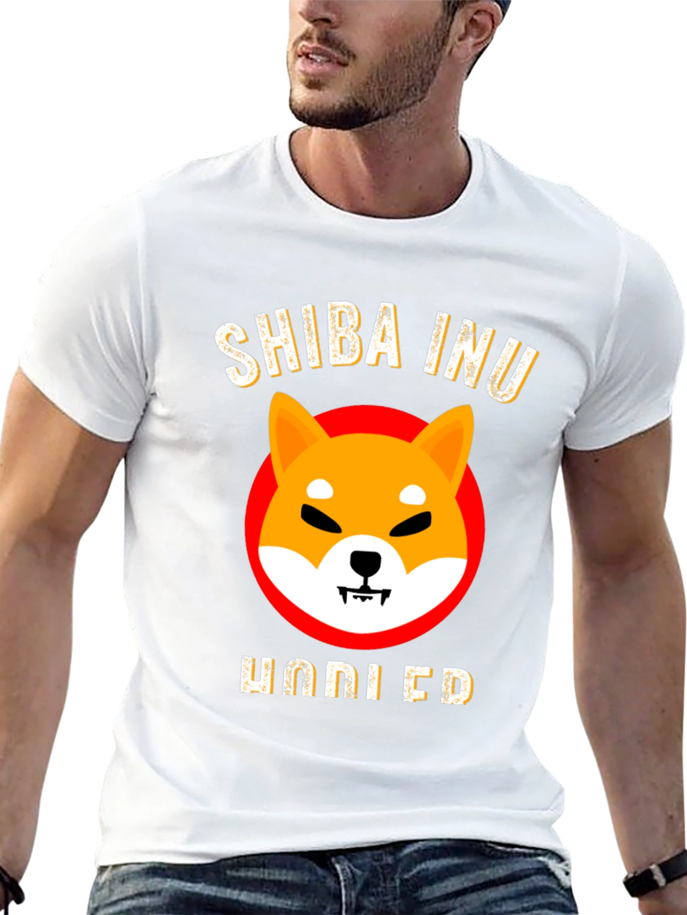 Shiba Inu HODLED Black T-Shirt