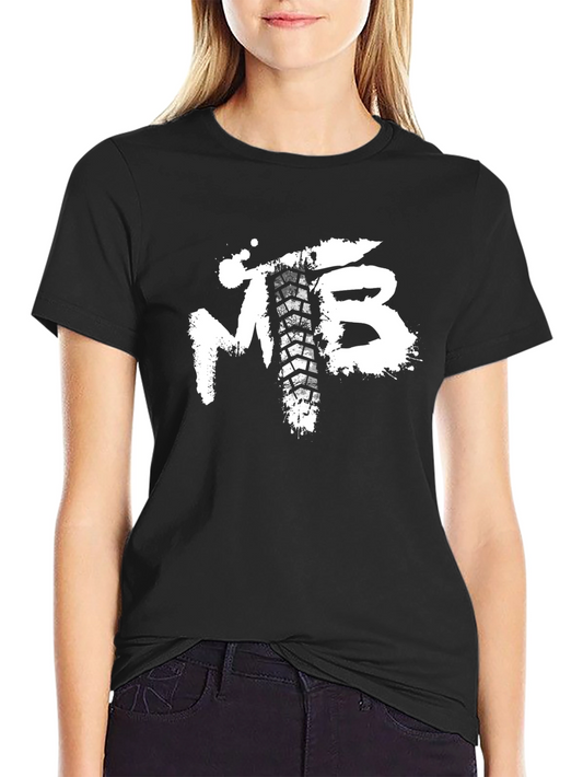 MTB Tire Track T-Shirt - Black