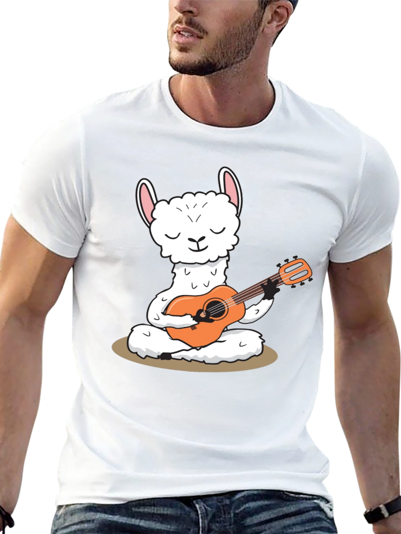 Llama Guitar T-Shirt