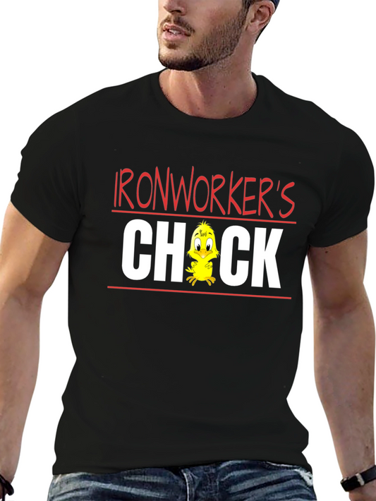 Ironworkers Chick T-Shirt - Funny Cartoon Tee