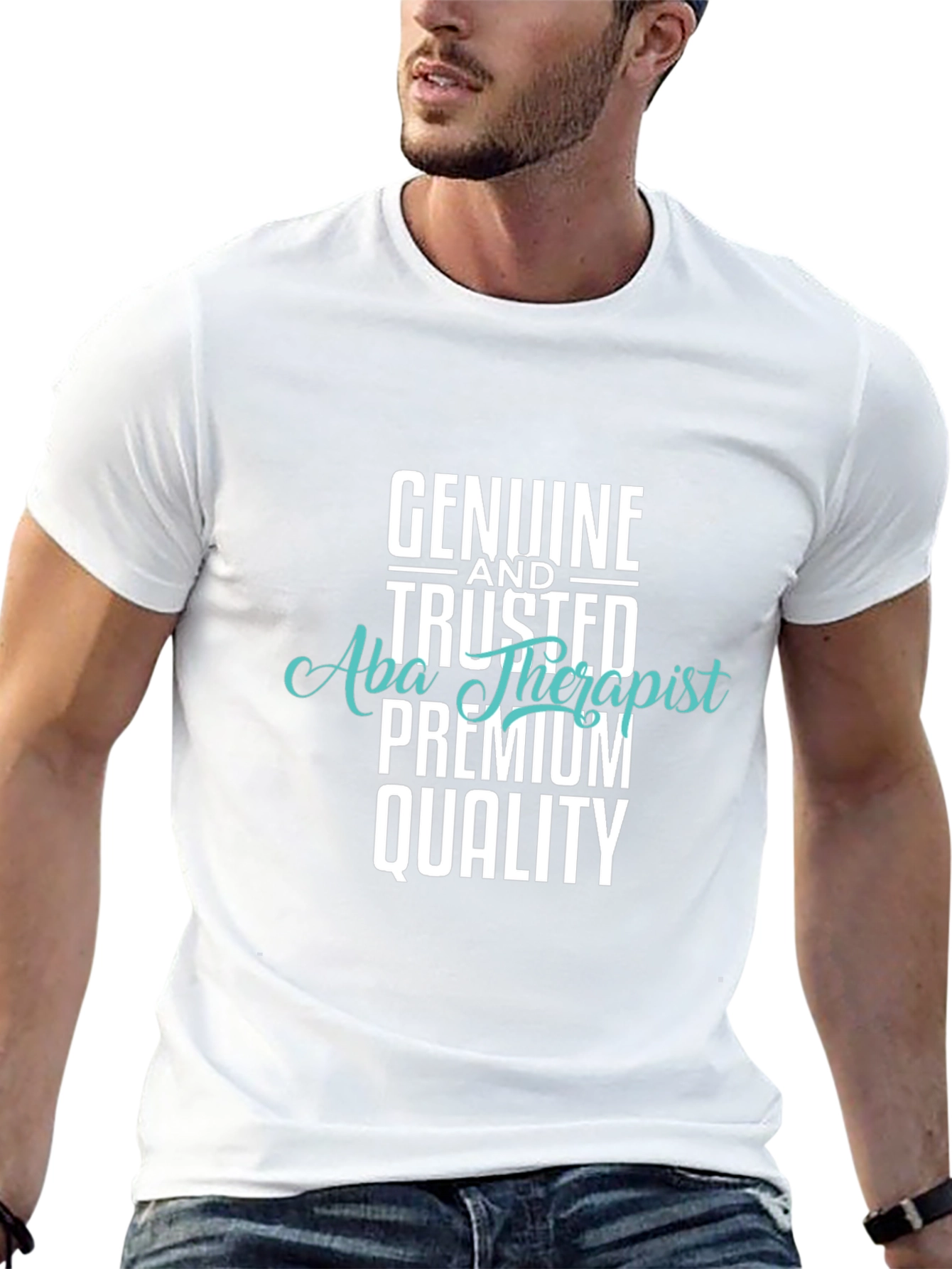 Genuine Trusted ABA Therapist Premium Quality Black T-Shirt