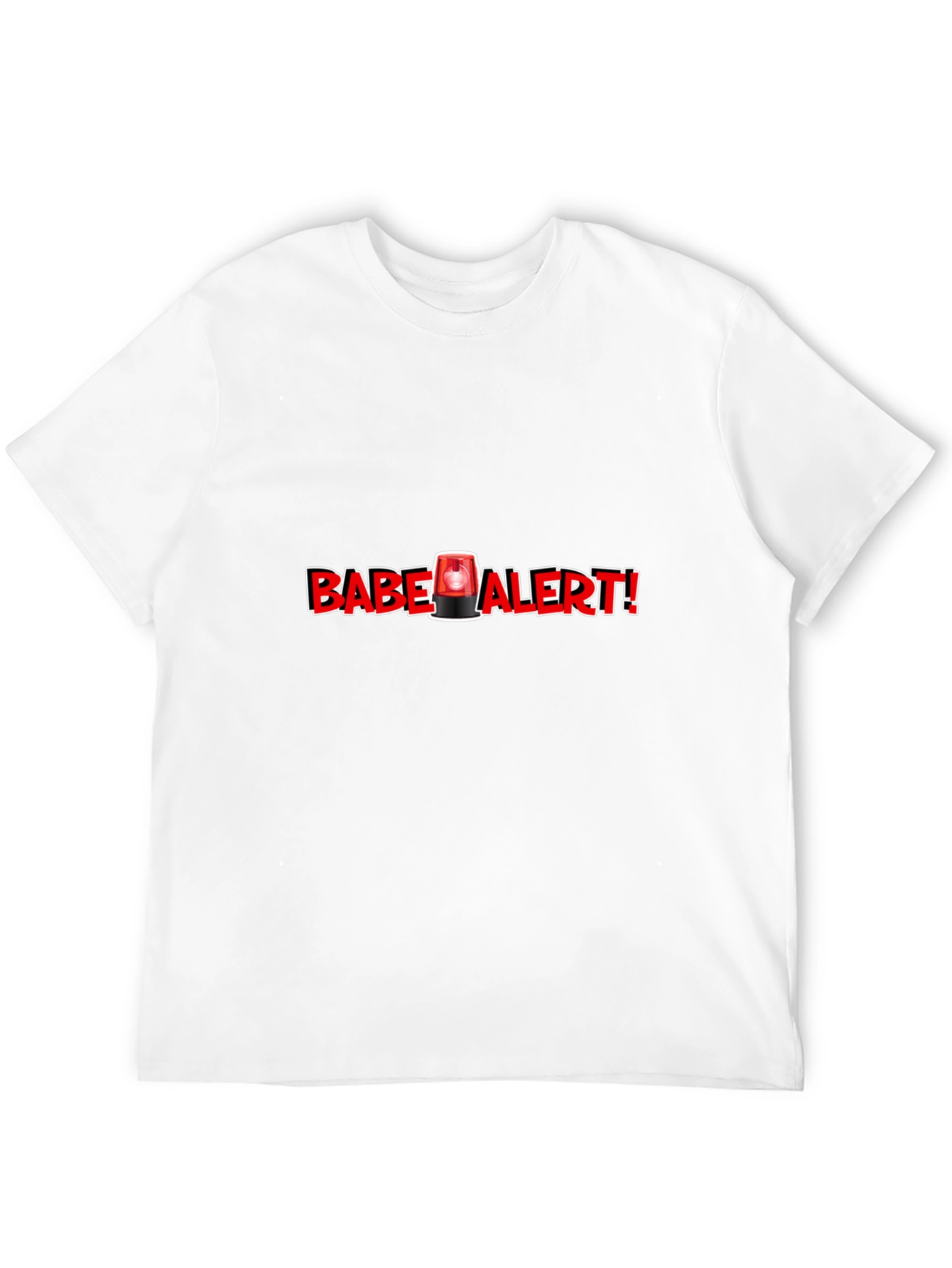 Babe Alert Novelty Graphic T-Shirt