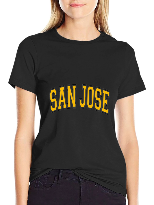 San Jose Black T-Shirt - Vintage Style Graphic Tee