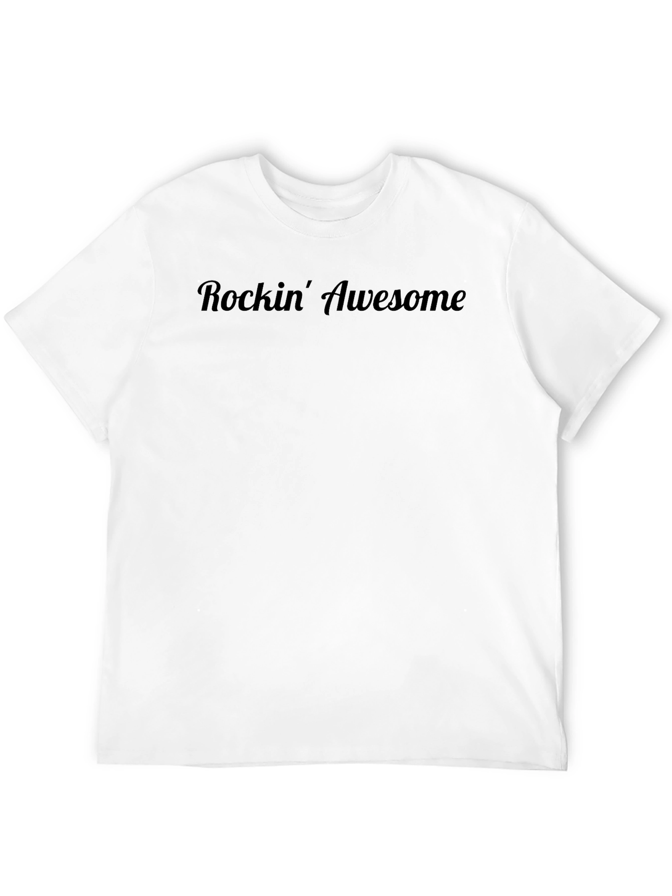 Rockin Awesome Black Graphic Tee