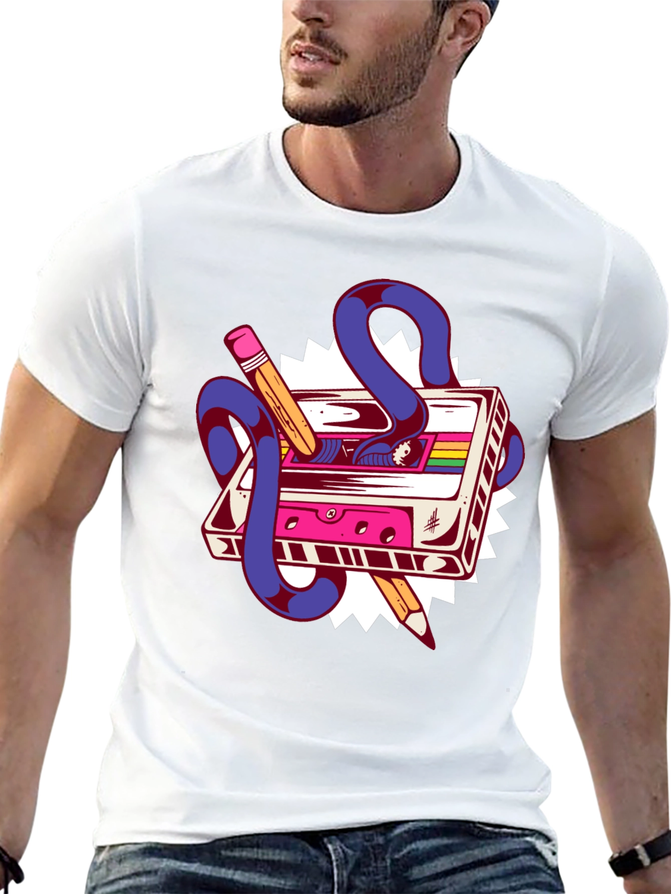 Retro Cassette Tape Graphic Tee