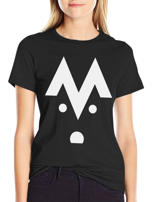 Abstract Graphic Tee - Black Cotton Blend