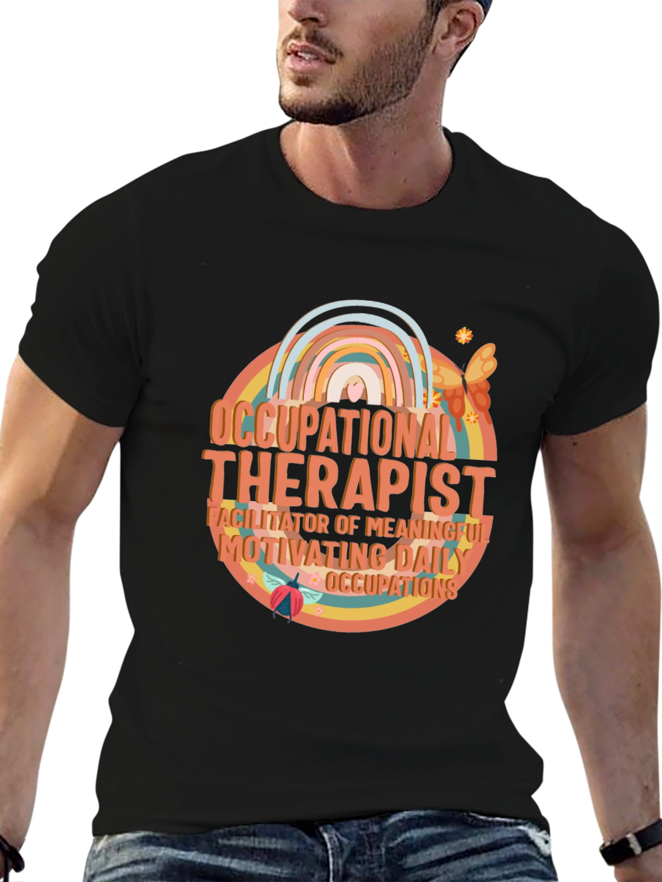 Occupational Therapist Rainbow Graphic Tee