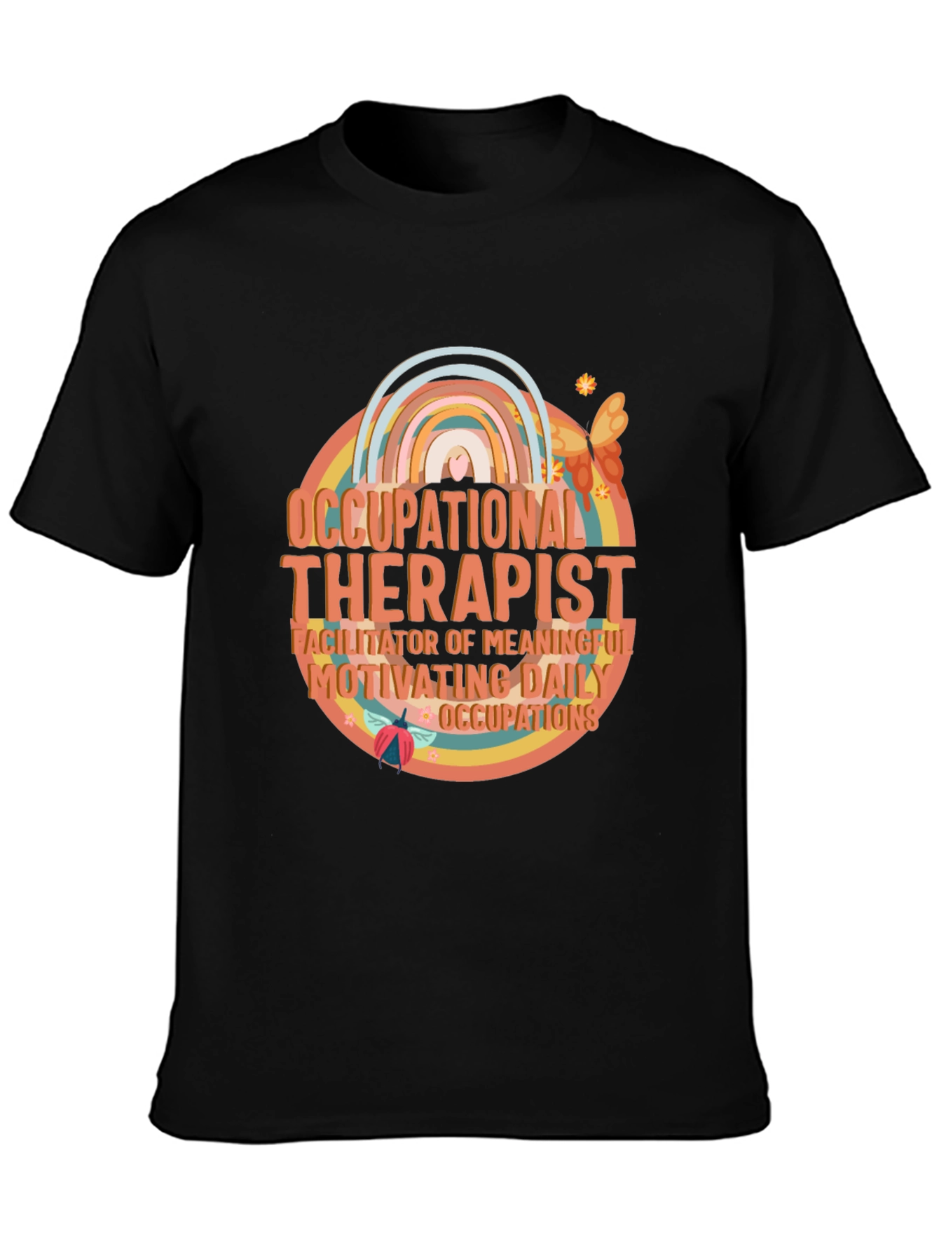 Occupational Therapist Rainbow Graphic Tee