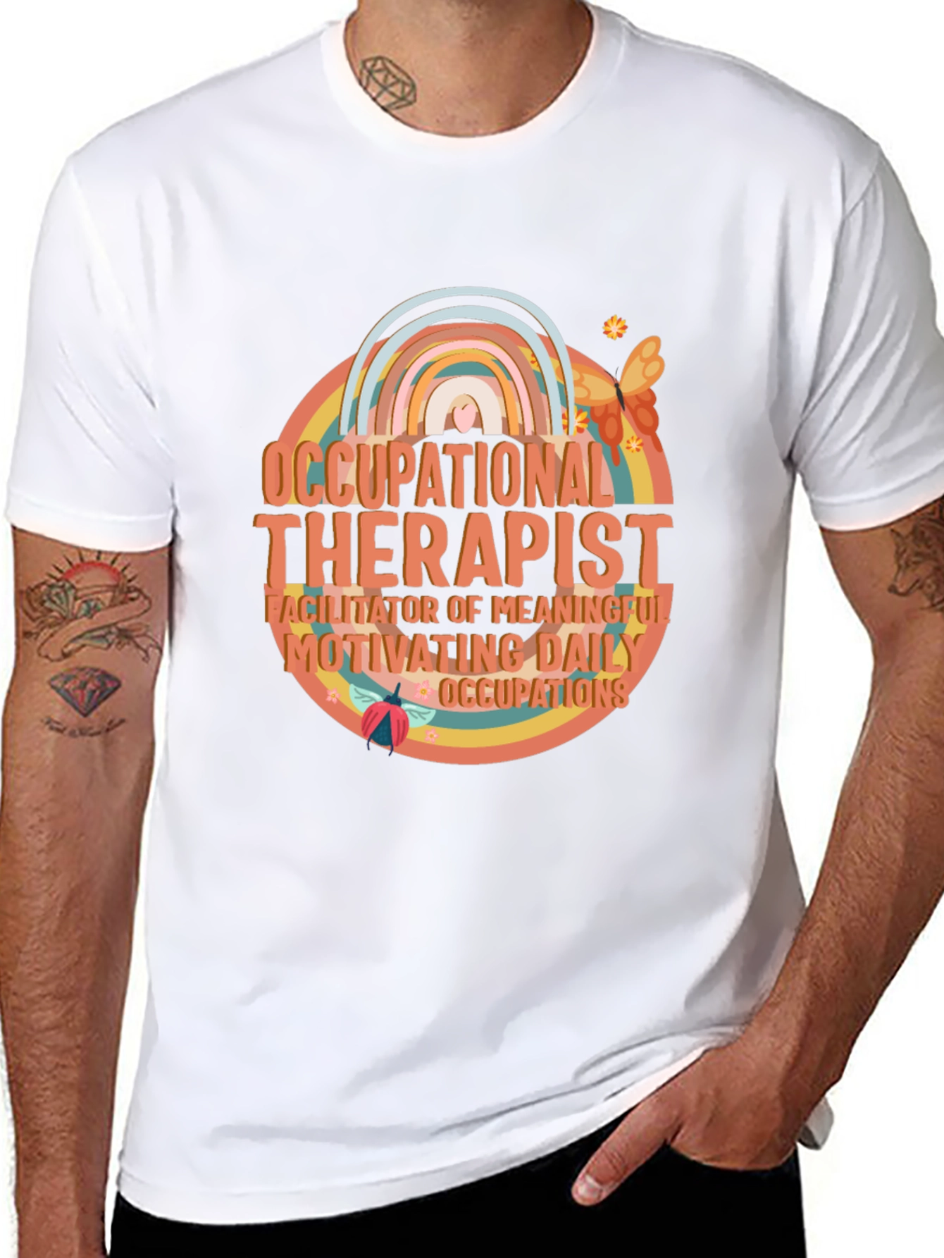 Occupational Therapist Rainbow Graphic Tee