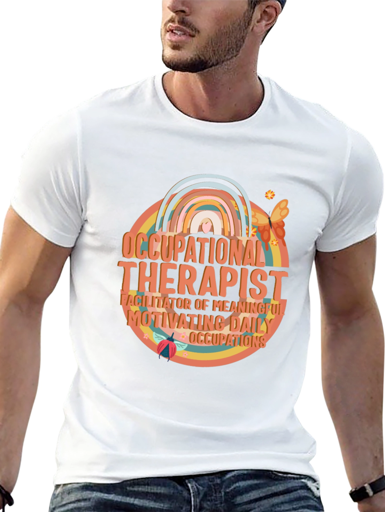 Occupational Therapist Rainbow Graphic Tee