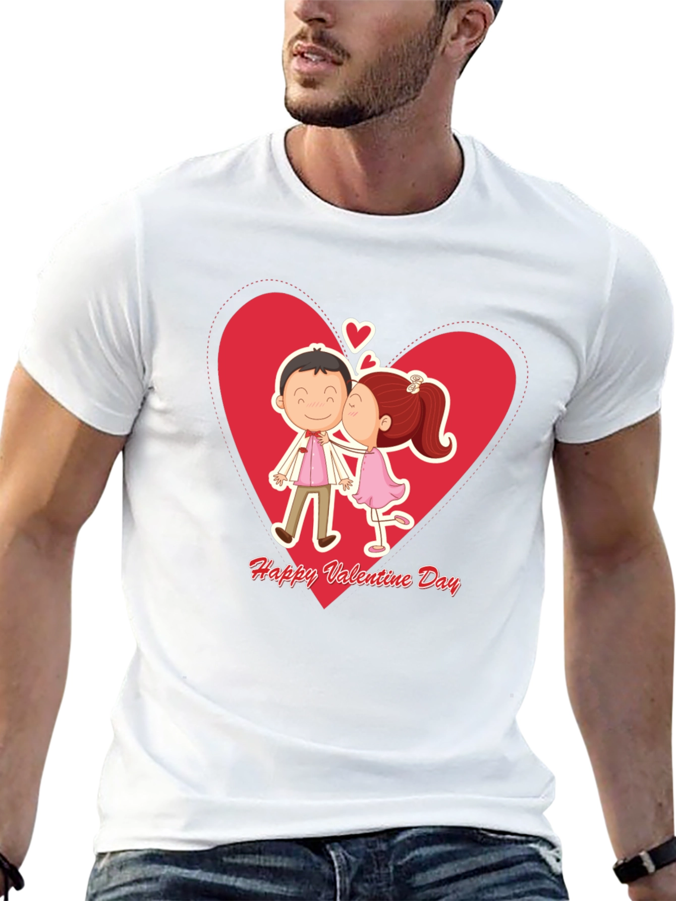 Valentines Day Couple Kissing T-Shirt