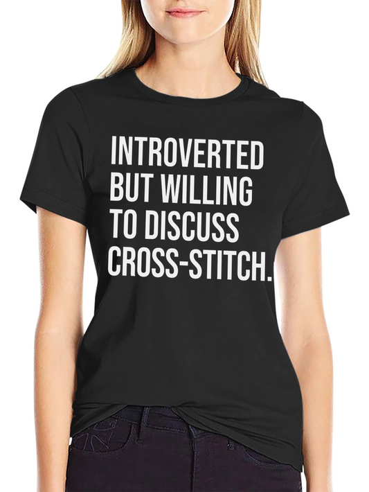 Introverted Cross-Stitch Tee