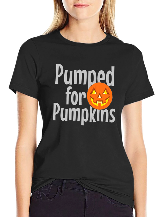 Pumped for Pumpkins Halloween T-Shirt