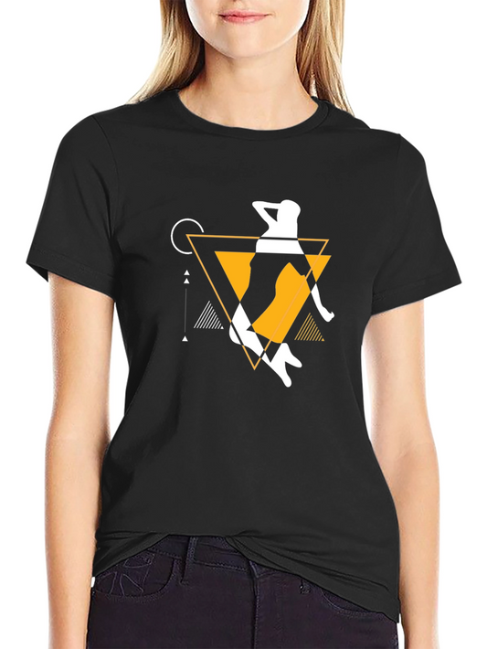 Geometric Dancer Graphic T-Shirt