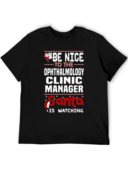 Ophthalmology Clinic Manager Christmas T-Shirt