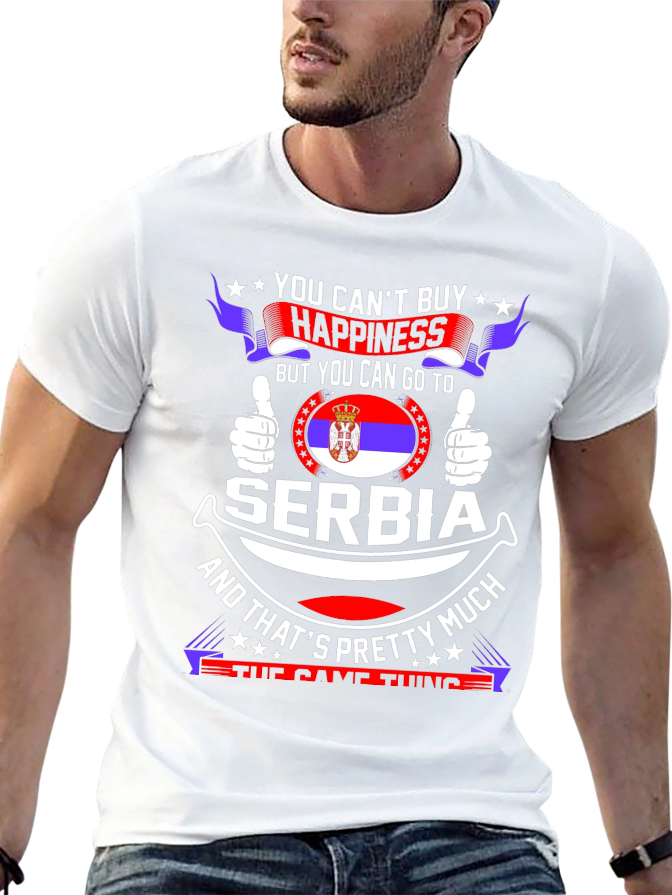 Serbia Happiness T-Shirt - Country Pride Tee
