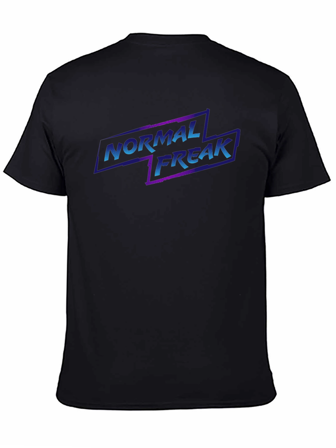 Normal Freak Graphic Tee - Black Cotton T-Shirt
