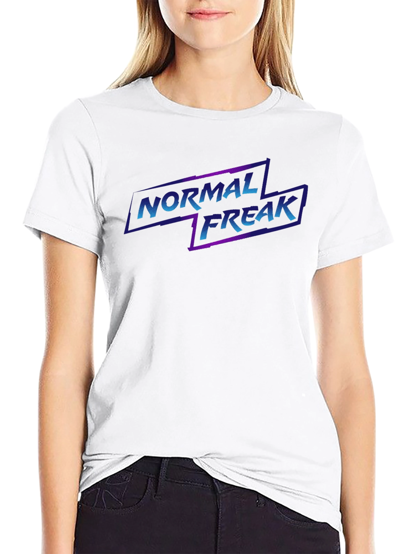 Normal Freak Graphic Tee - Black Cotton T-Shirt