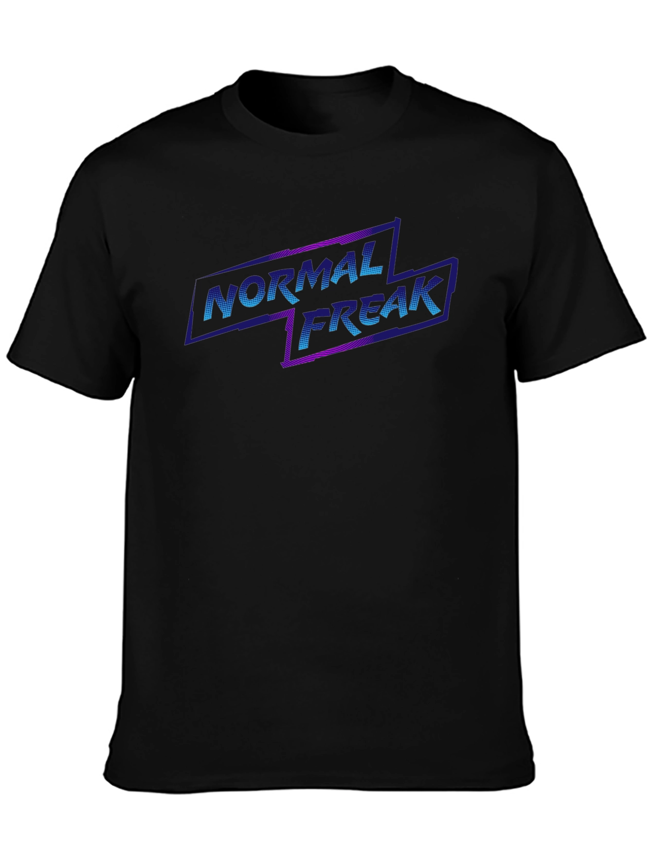 Normal Freak Graphic Tee - Black Cotton T-Shirt