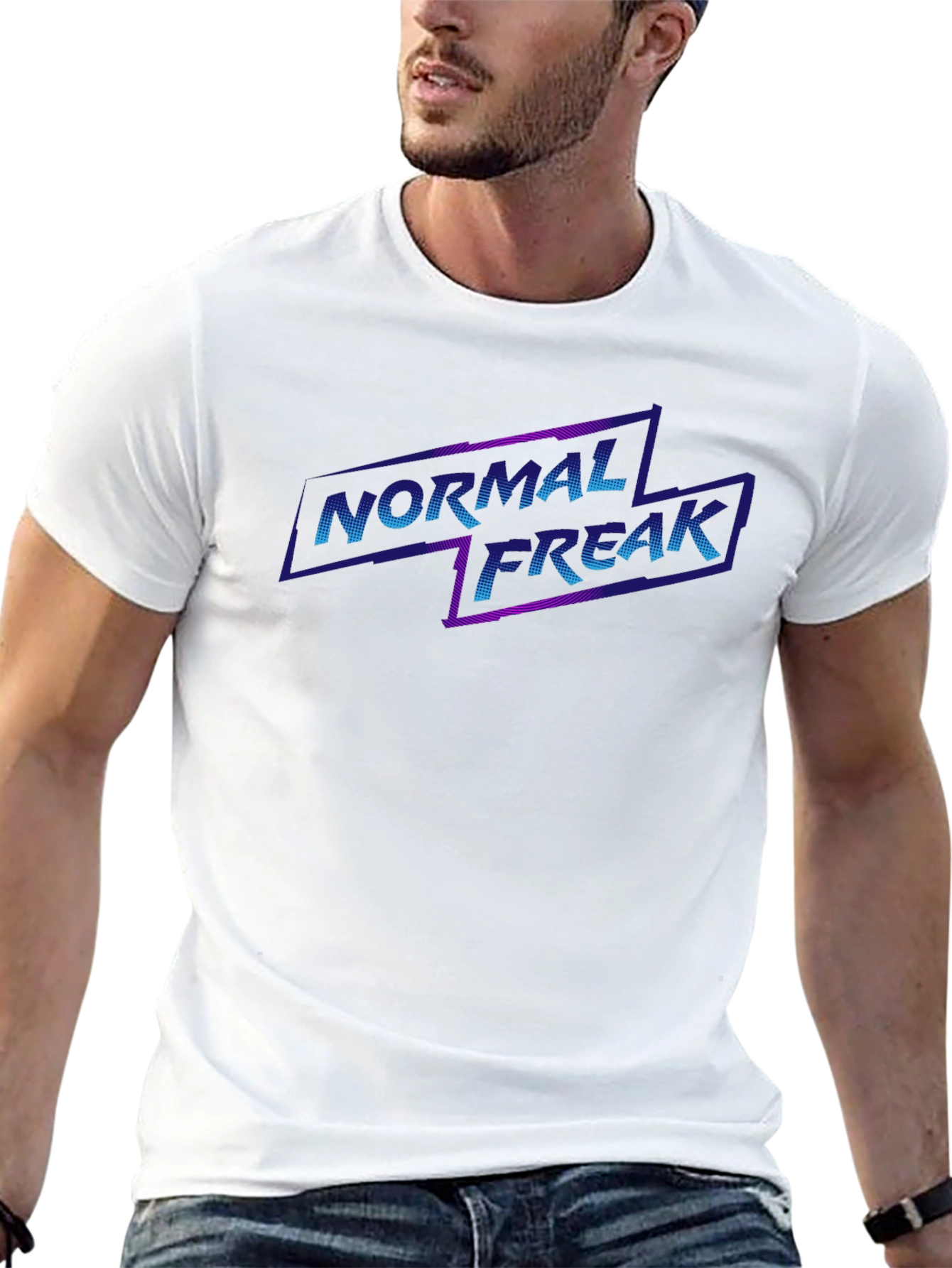 Normal Freak Graphic Tee - Black Cotton T-Shirt