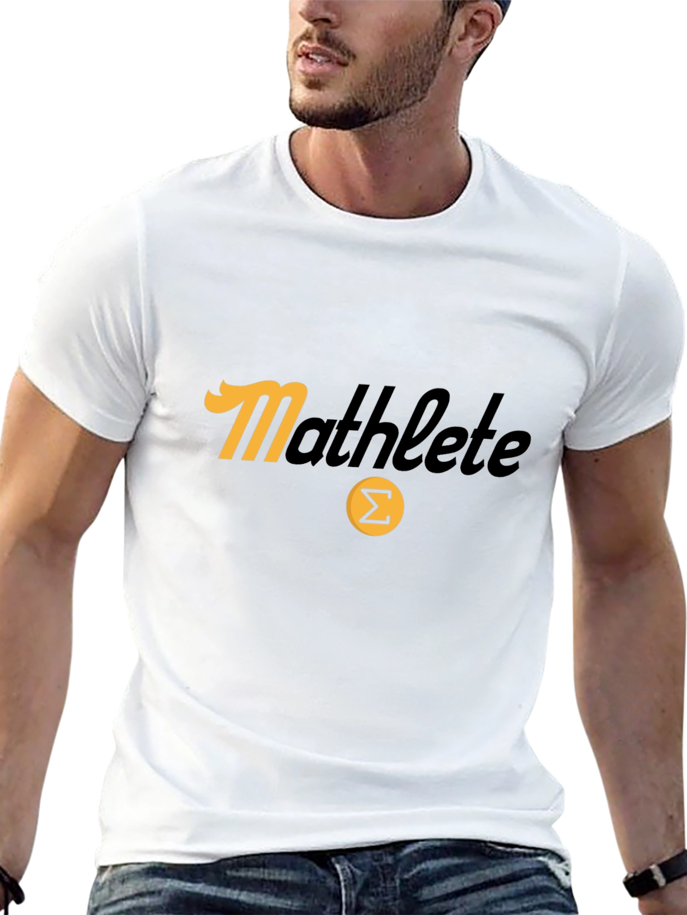 Mathlete T-Shirt - Black Tee with Summation Symbol
