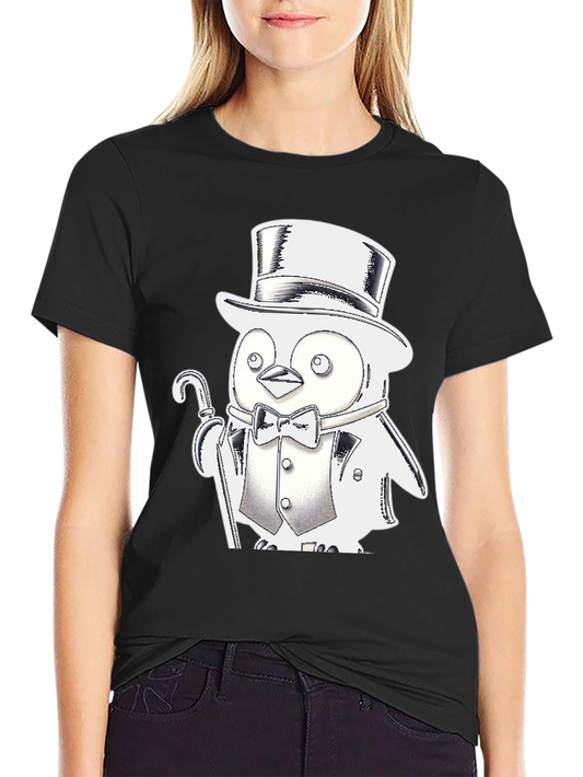 Penguin Tuxedo T-Shirt - Black Cotton Blend