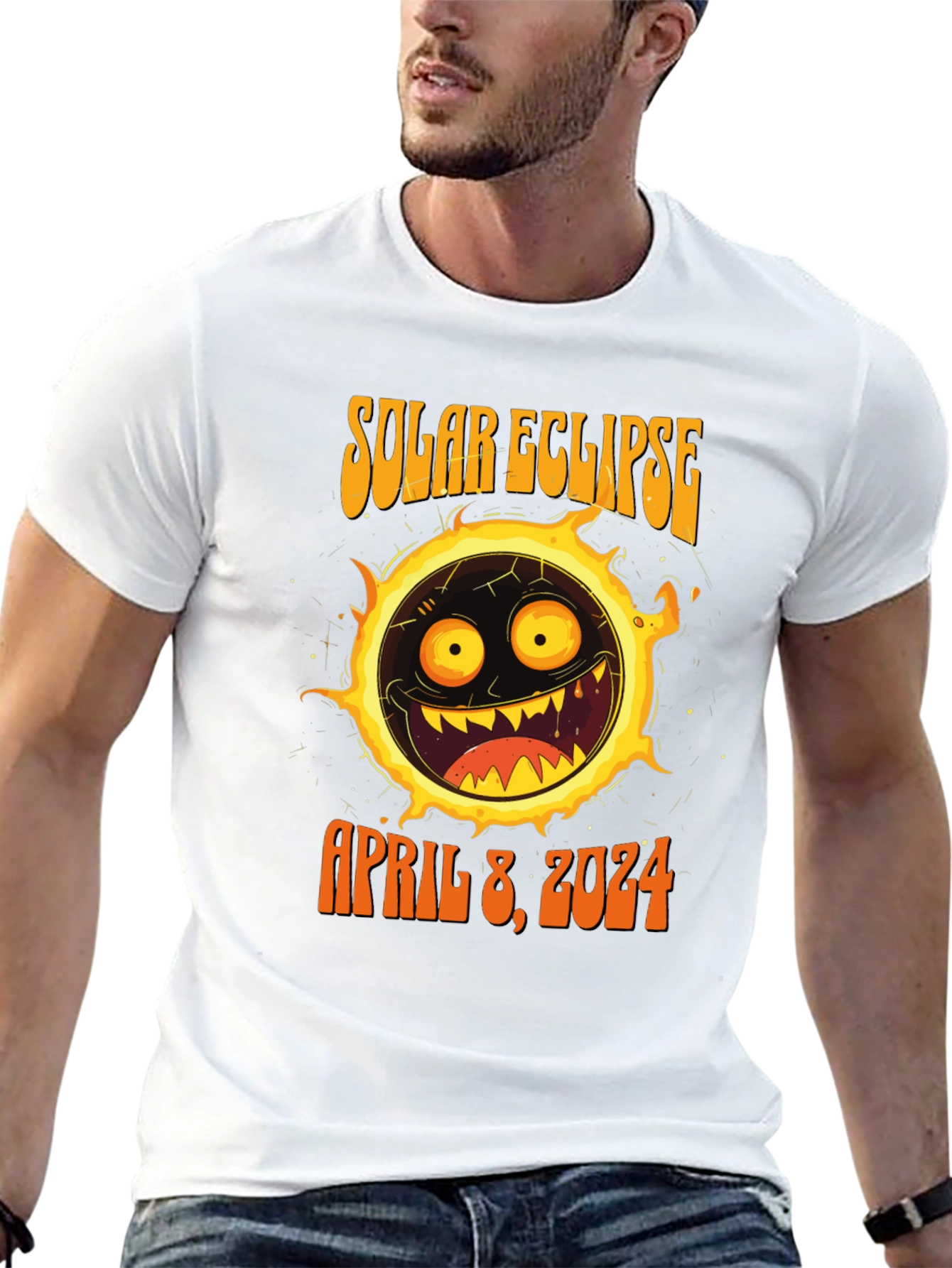 Solar Eclipse April 8 2024 Graphic T-Shirt