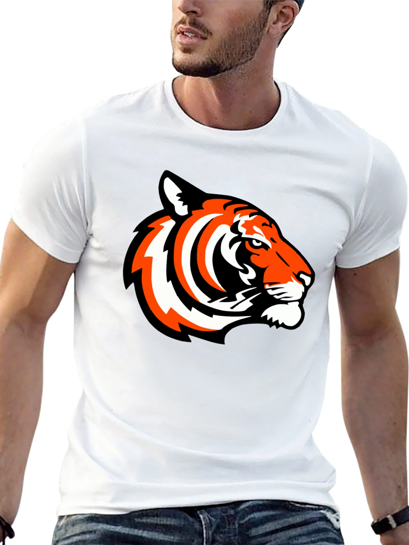 Tiger Graphic Tee - Bold Black T-Shirt