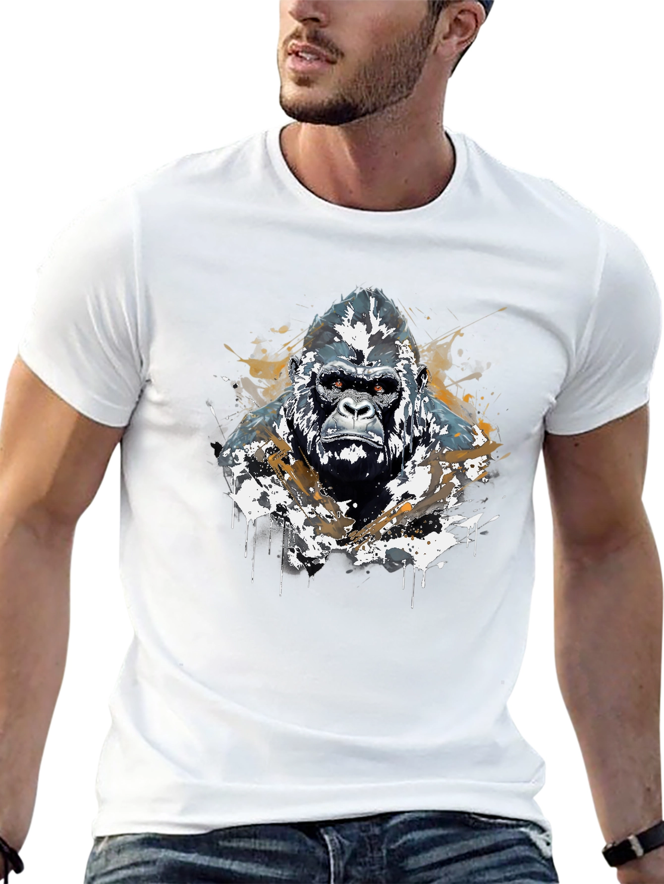 Gorilla Graphic Tee - Bold Black T-Shirt