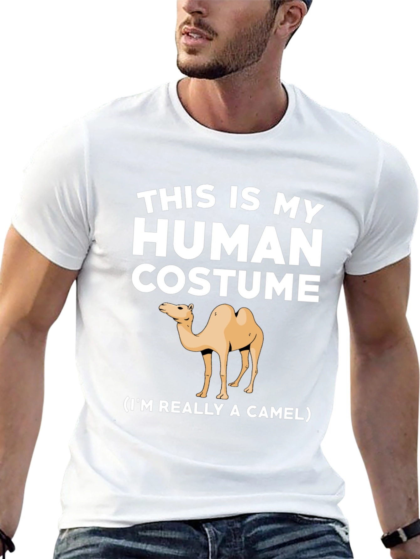Human Costume Camel T-Shirt - Funny Animal Tee